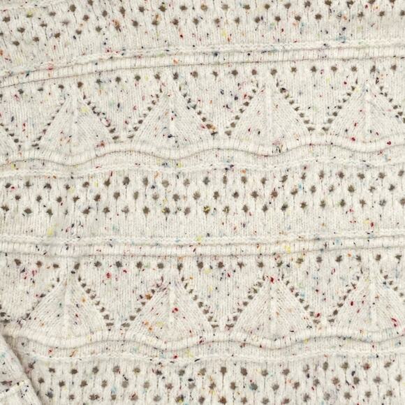 Sundance Linton Sweater Ivory Fleck Oversized Cowl Neck Size extra large rainbow - Picture 7 of 7